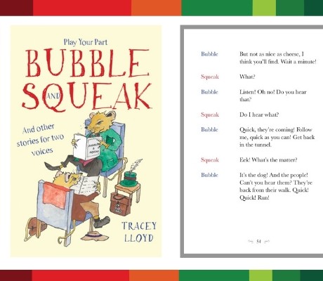 Author picture of Tracey Lloyd with her book Bubble and Squeak